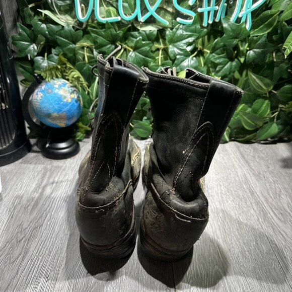 Vintage Wesco Logger Boots Men’s Size 10.5 E Black - Picture 5 of 11